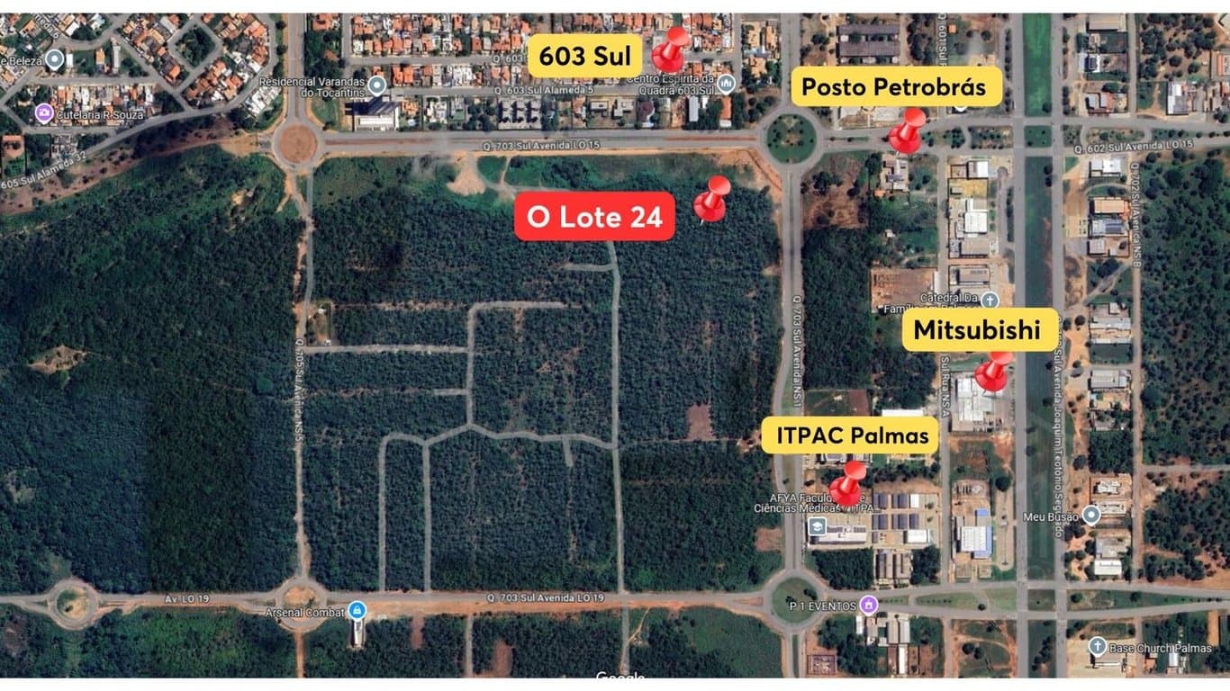 Foto principal do imóvel Lote na Quadra 703 Sul ( Arso 71 ) 450m2 em Palmas-TO