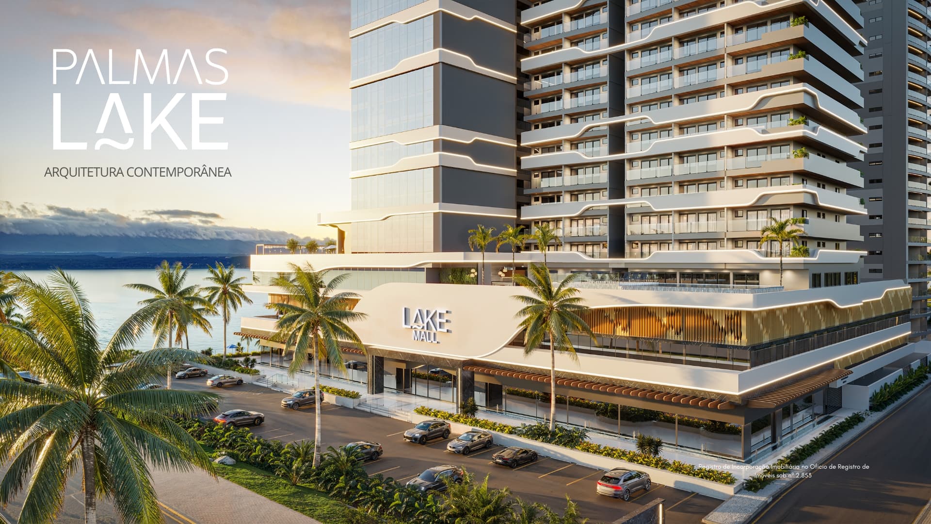 Fachada do shopping Lake Mall