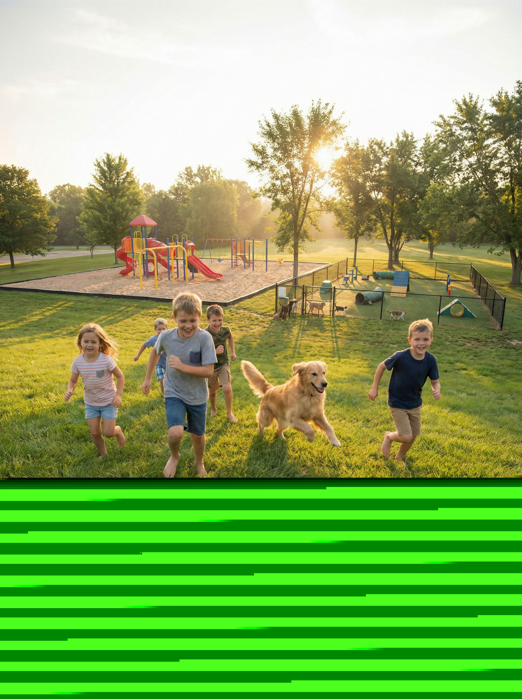 Parque infantil ao ar livre