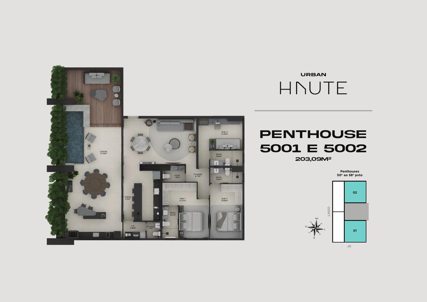 Penthouses no Urban Haute